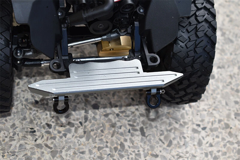 Parachoques delantero de aluminio GPM + anillos en D para Jeep Wrangler AXIAL SCX10 III Foto 4 de 4