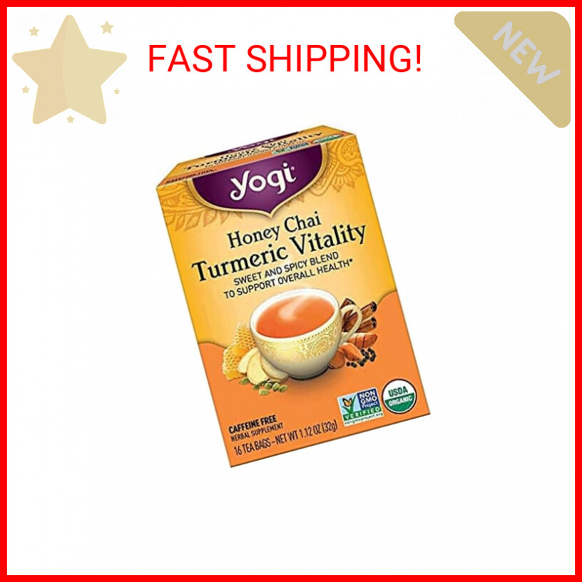 Yogi Tea, Honey Chai Turmeric Vitality, 16 ct