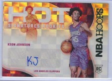 KEON JOHNSON 2021-22 PANINI NBA HOOPS HOT ROOKIE SIGNATURES AUTO RC #HSR-KJ