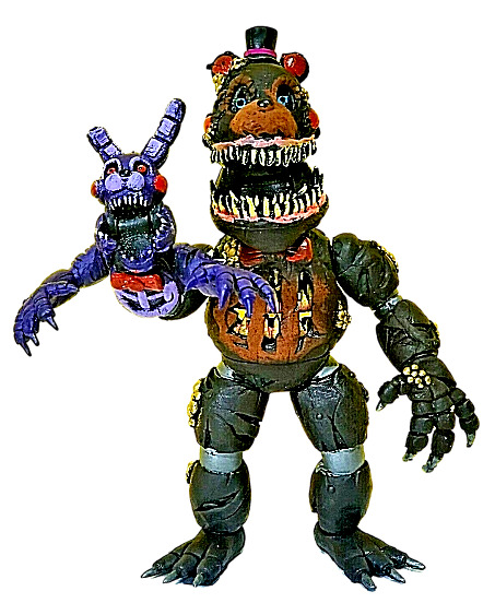 FNAF ANIMATRONIC TWISTED FREDDY FAZBEAR action figure 8 Five Nights at  Freddy's