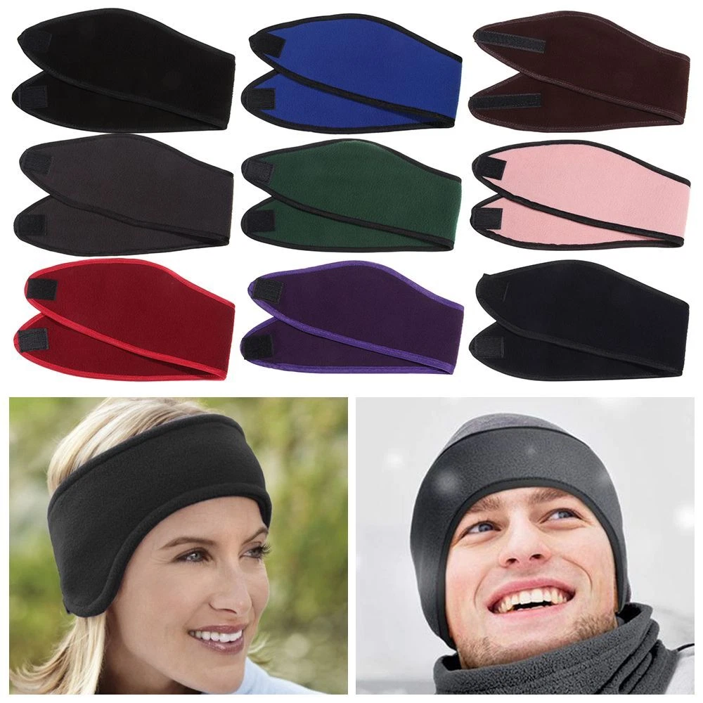 Women Girls Running Headband Ear Muffs Headband Winter Sweatband