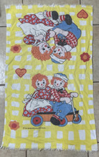 Raggedy Ann Andy Bath Towel Wamsutta 24"x40" Vintage 70s