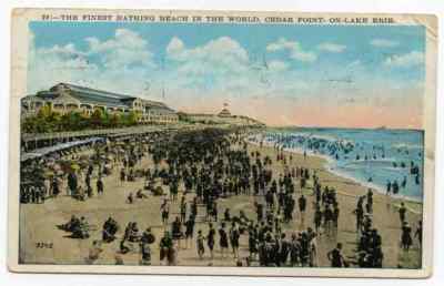 Ansichtskarte - Cedar Point - Lake Eri - Ohio - Sandusky - 1928