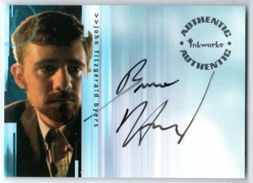 THE X-FILES SEASONS 4 AND 5 A2 BRUCE HARWOOD AS JOHN FITZGERALD BYERS AUTOGRAPH - Picture 1 of 2