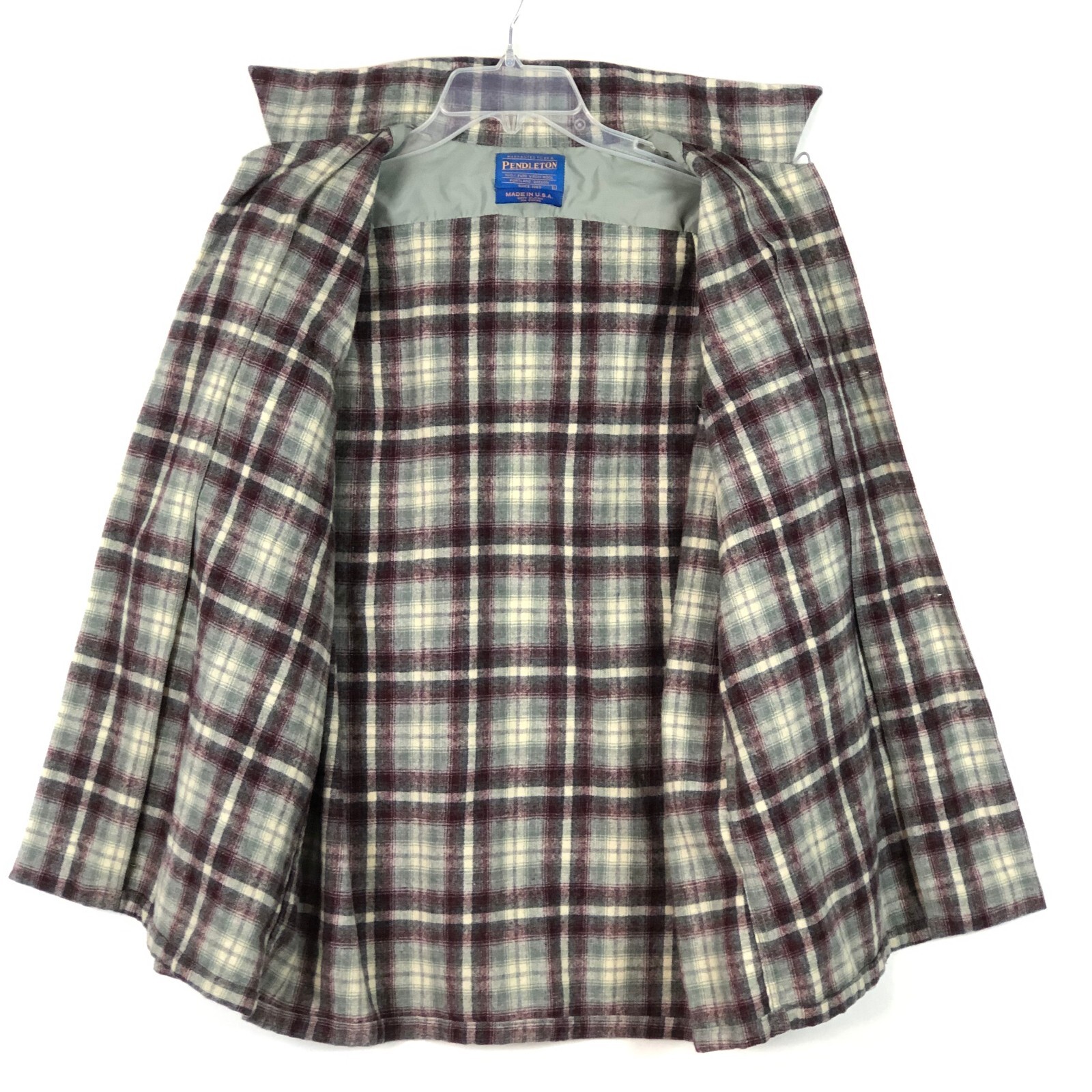 Vintage Pendleton Wool Loop Collar Flap Pockets S… - image 7