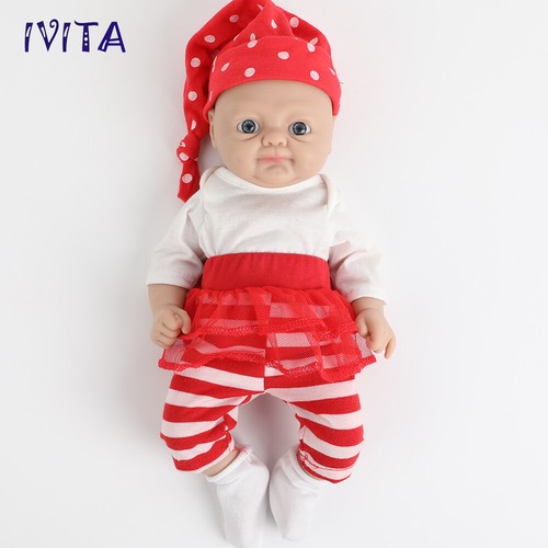 Cute 12" Lifelike Full Silicone Reborn Baby Doll Girl Newborn Kids Toys Gifts - Picture 3 of 12