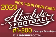 💥 2023 Panini Absolute Football Cards PICK YOUR OWN #1-200 Vets & Rookies 💥