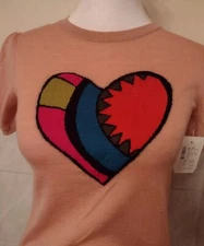 NWT $795 RED VALENTINO SWEATER CASHMERE NUDO X SMALL MADE IN ITALY