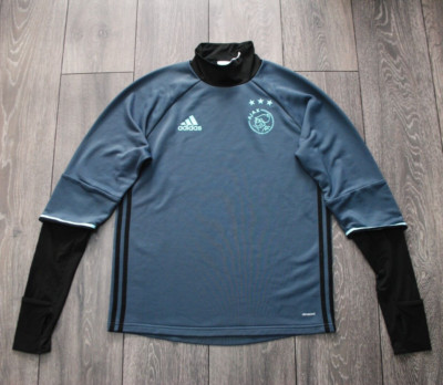 SIZE M AJAX AMSTERDAM 2016/2017 TRAINING TOP ADIDAS SHIRT SOCCER LONG SLEEVES