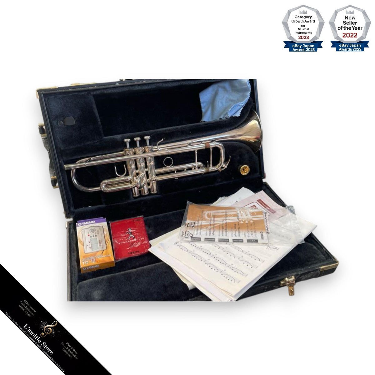 YAMAHA YTR-8335GS Xeno Bb TRUMPET Silver-plated Gold Brass YAMAHA YTR-8335GS Xeno Bb TRUMPET Silver-plated Gold Brass