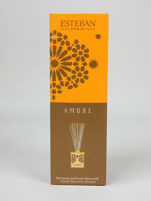Esteban Paris Home Decorative Ceramic Bouquet Sticks Diffuser Ambre' Amber 