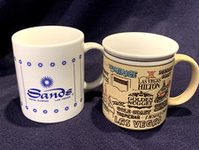 Vintage SANDS & LAS VEGAS SOUVENIR Mugs  *NEW*