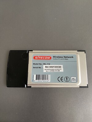 SITECOM WL-112 wireless network pc card 54g