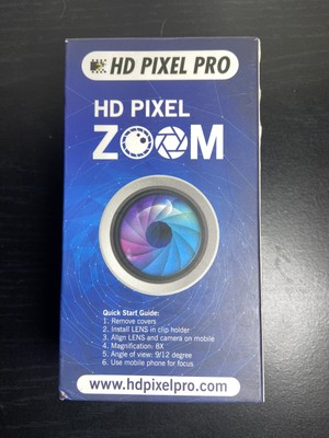 HD Pixel Pro Zoom High - Definition Optical 8X Telephoto Lens - NIB