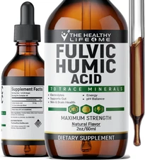 Organic Fulvic Acid + 72 Trace Minerals | Digestion | Hydration | Keto, Dieta...