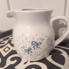 Anchor Hocking Farm Country 6 Inch Pitcher 1980's Vintage Farm Scene