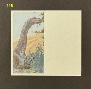 Error Double Card Brooke Bond PG Tips B48 The Dinosaur Trail Card No.1 & 2