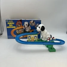 Vintage Talentoy Puppy Go Round Battery Operated Toy (With 3 puppies) VIDEO