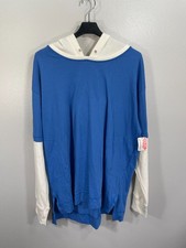NWT Free People FP Movement Long Sleeve Hoodie Sz L Relaxed With Sleeve Logo