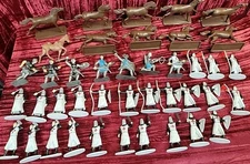 HUGE MIXED Medieval Lot Of Knights Horses Mixed Figures MULTIPLE BRANDS