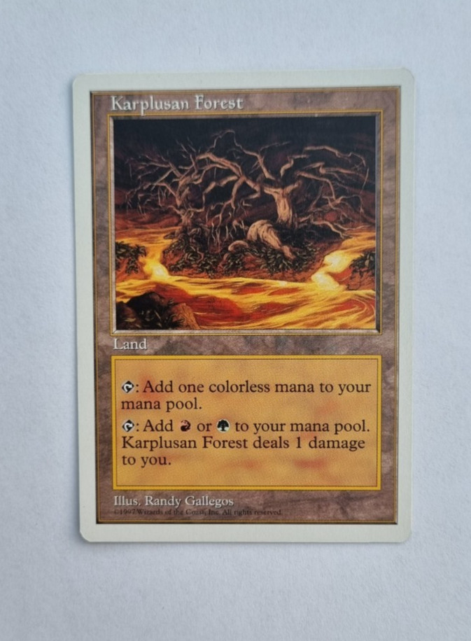 MTG Karplusan Forest, 5th Edition, Land, Rare, NM, Unplayed