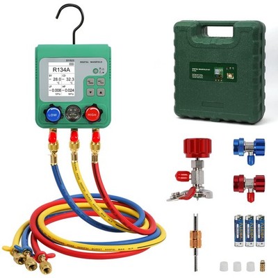 CMTOOL Digital HVAC Gauges Set 92 Refrigerants Manifold