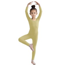 Girls Long Sleeve Dance Unitard Bodysuits Full Body Leotard for Ballet,Gymnas...