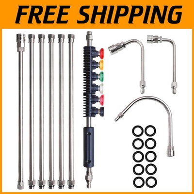 #ad 15quot; Pressure Washer Wands with 6 Nozzle Tips 4000 PSI $49.59