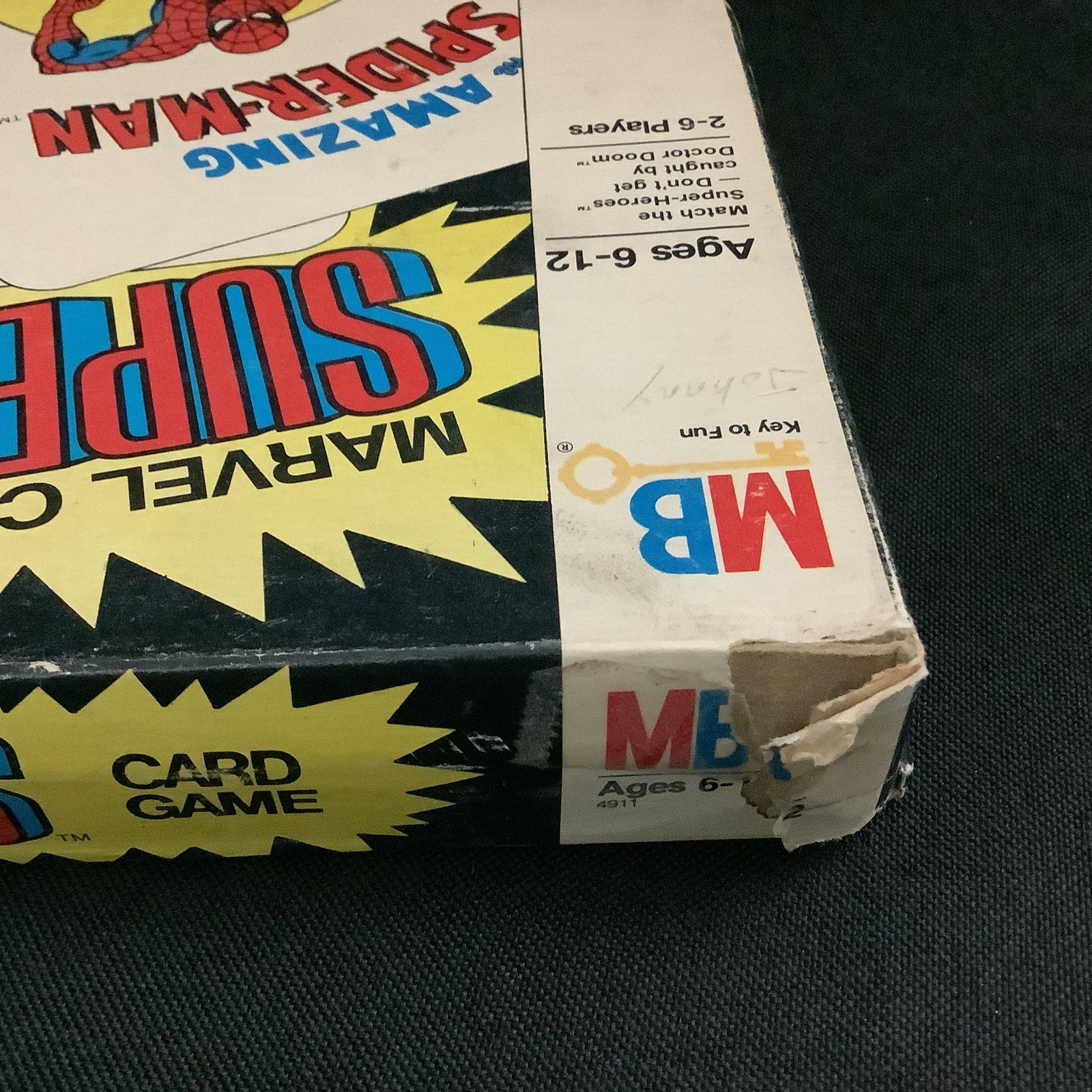 Vintage 1978 Marvel Comics Super-Heroes Card Game –Instruction Card Original Box