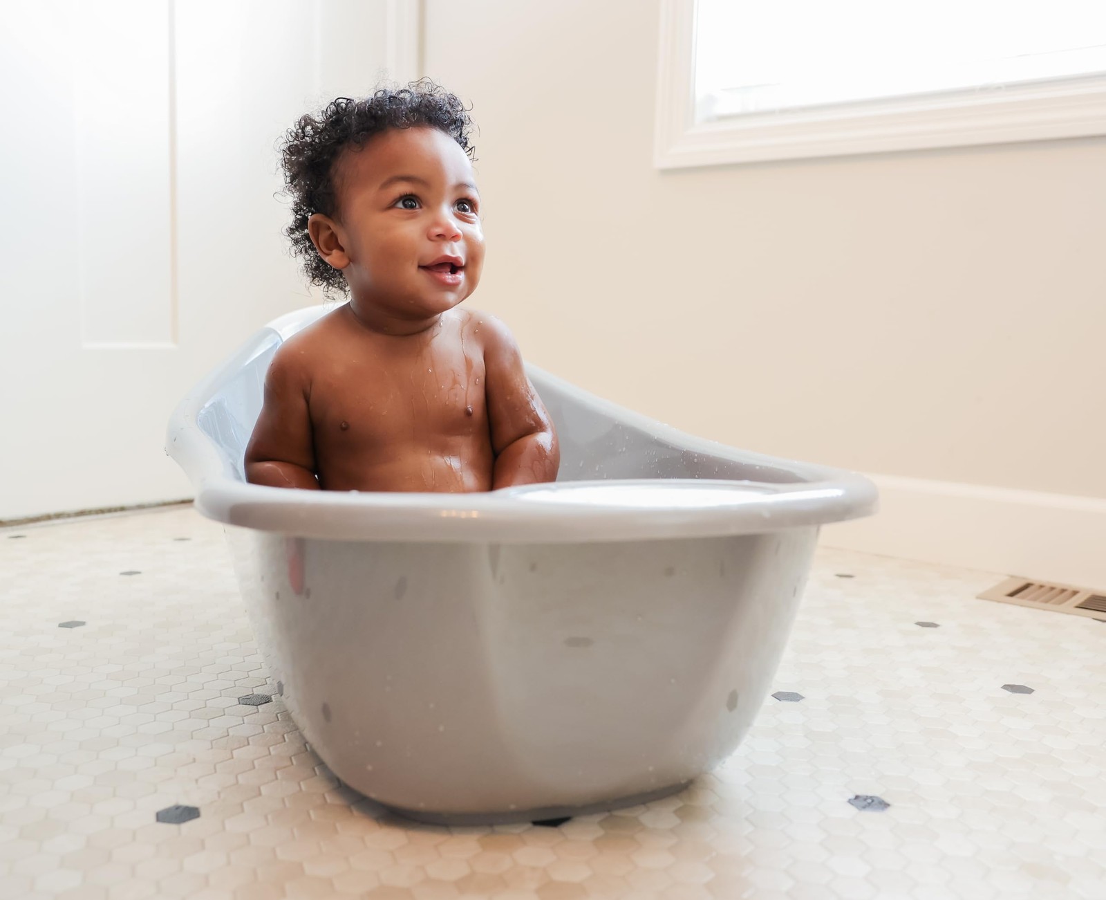 Baby Basics Infant Bath Tub, Includes Air Mesh Sling, Adjustable As Your Baby...