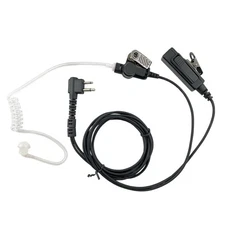 Headset Earpiece with Kevlar Reinforced Cable 2-Pin for Motorola Two-Way Radi...