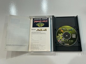 Space Ace (Sega CD, 1994) Complete CIB in Box w Manual + Reg Card + Foam N MINT