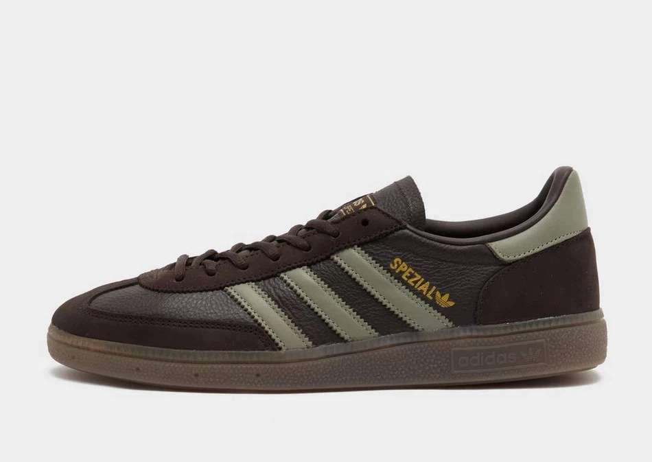 Adidas Men's Handball Spezial Shoes in Dark Brown/Gum