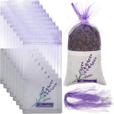 30 Pcs Lavender Sachet Bags Empty Mesh Bags Drawstring for Potpourri Organza Bag