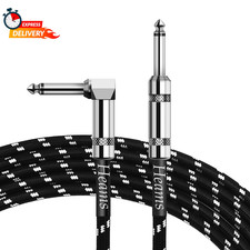 Premium 10 FT Guitar Cable, 1/4 Inch Instrument Cable- Noise Free and Long-Lasti