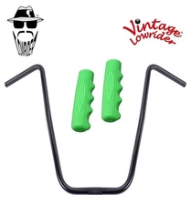 Original Lowrider 20" 22.2 D Handlebar Black 212 120mm Grips Solid/Green