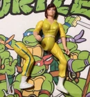 April O’Neil Blue Stripe TMNT 1988 Vintage Parts Repair Customs Figure E2 039X