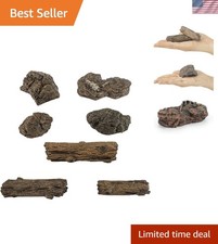 Artificial Tree Stump Mini Garden Figurines Stumps Ornaments Miniature Stone ...