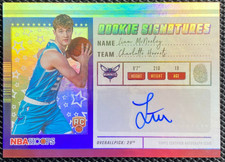 Liam McNeeley 2025-26 Topps NBA Hoops Auto Rainbow Rookie Signatures RC #HRS-LM