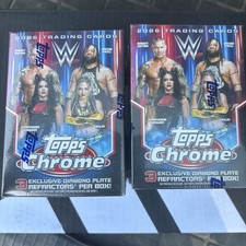 2026 Topps Chrome WWE Wrestling Blaster Box Factory Sealed 28 Card Lot of (2)