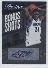 2014-15 Panini Prestige Bonus Shots Auto Plus 2/10 Anthony Bennett #38 Auto 0f8