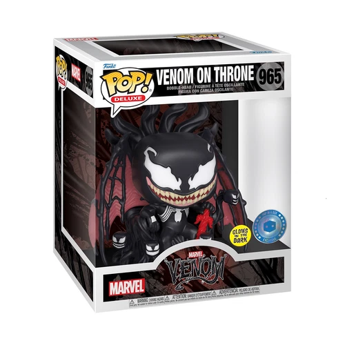 Funko POP! Marvel Venom on Throne Glow in the Dark #965 Pop in a Box Exclusive
