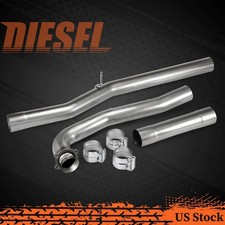 Turbo Exhaust 4pipe Fit 2017-2024 Silverado Sierra 2500 3500hd L5p 6.6 Duramax