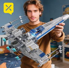 X-Wing Space Fighter Building Blocks Set Mechanical Linkage Wings Retractable La