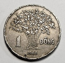 1960 Vietnam 1 One Dong - Copper Nickel Coin - Vietnamese - World Coin