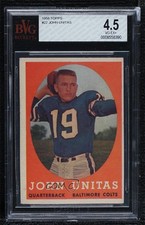 1958 Topps Johnny Unitas #22 BVG 4.5 HOF 0q3