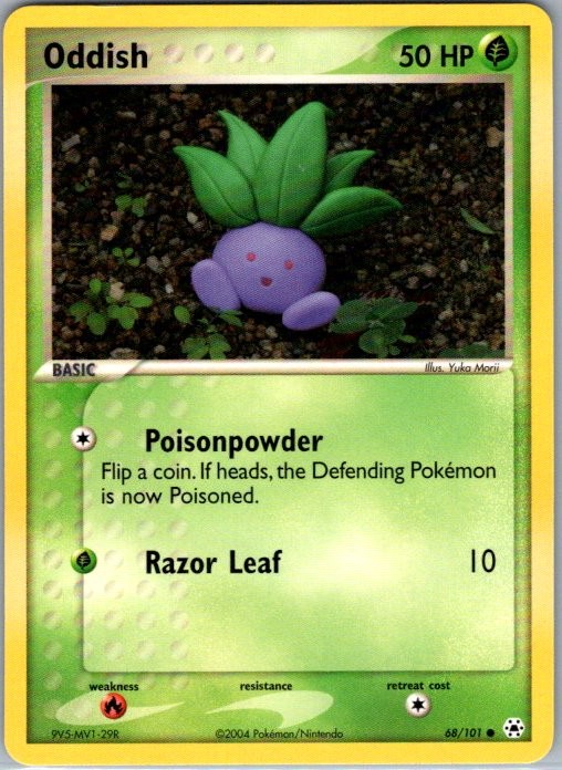 Oddish 68/101 Common Hidden Legends NM
