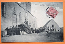 CPA 58 NIEVRE SERMAGES INVENTAIRE DE L’EGLISE, BARRICADE DE LA PORTE PRINCIPALE