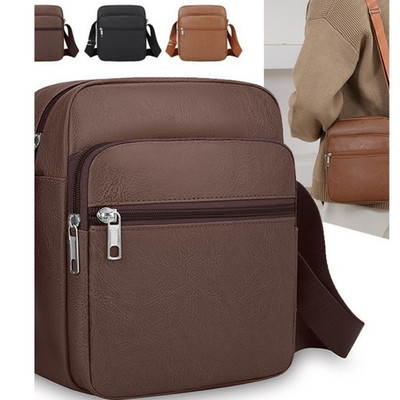 Mens Shoulder Bag Ergonomic Lightweight Design Organized Storage Space