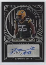 2021 Panini Obsidian Aurora Auto /100 Za'Darius Smith #AA-ZS Auto 07d9